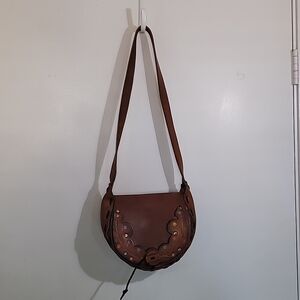Leather Boho Canteen Style Bag